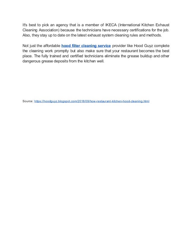 Kitchen Exhaust Duct Cleaning Services By Hoodguyz