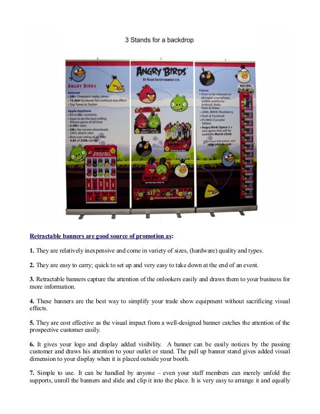 How Retractable Banners Are Good Source Of Promotion