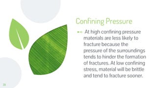 Confining Strss How rocks behave under different types of stress | PPTX