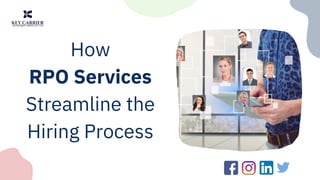 How
RPO Services
Streamline the
Hiring Process
 