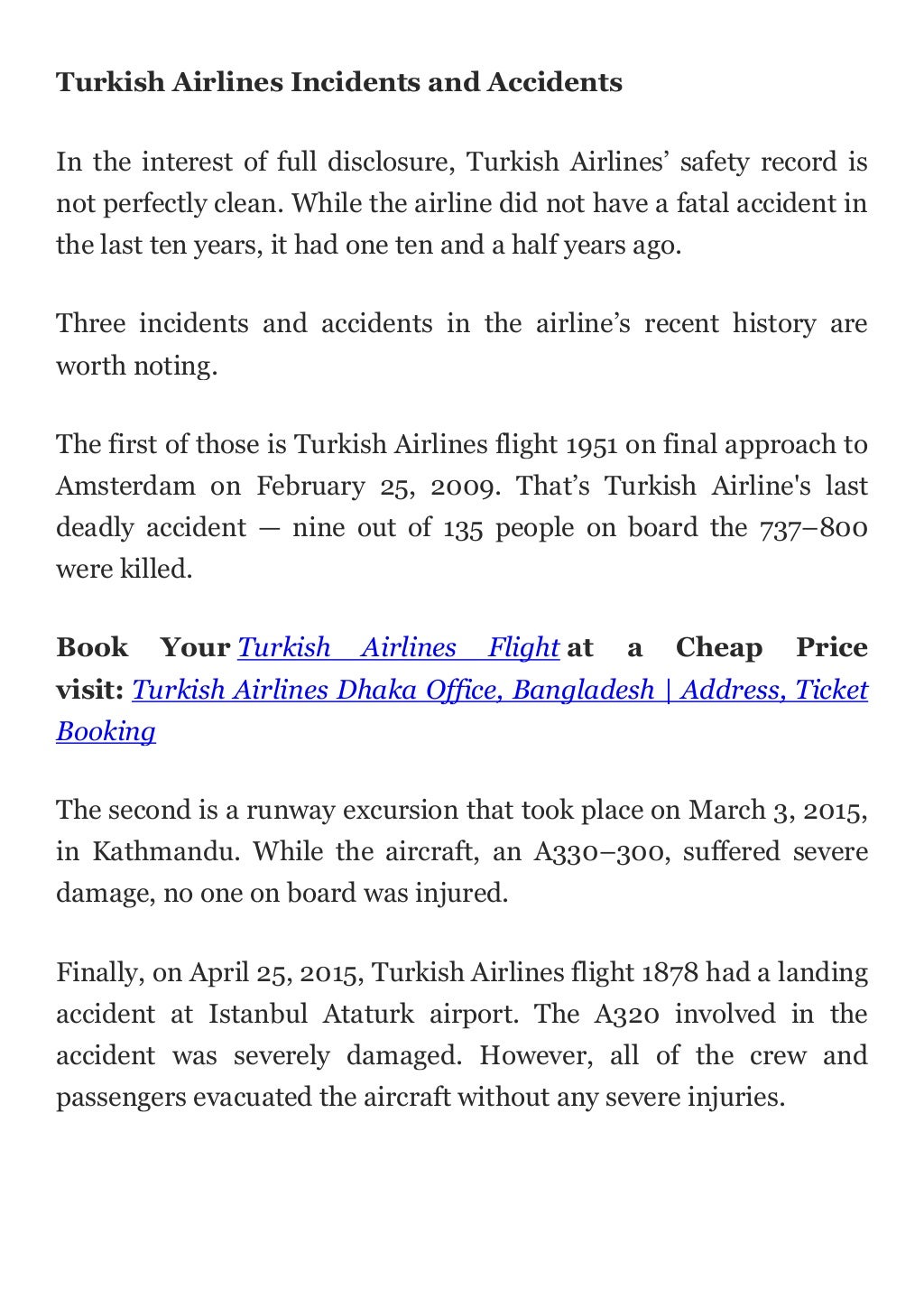 How safe are turkish airlines converted