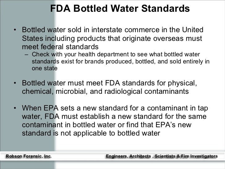 Fda Bottled Water Regulations