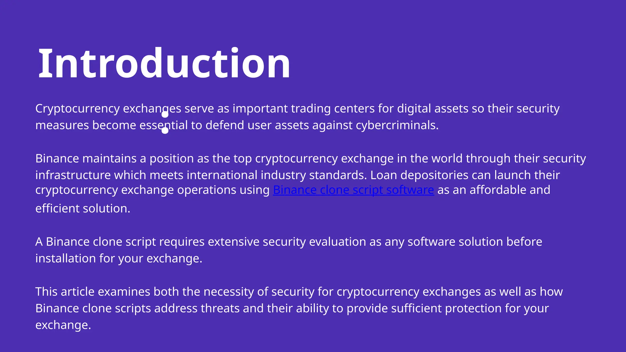 How Secure is a Binance Clone Script for a Cryptocurrency Exchange | PPTX
