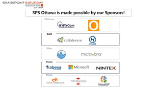 SPS Ottawa is made possible by our Sponsors!
Platinum
Gold
Silver
Bronze
Bronze
 
