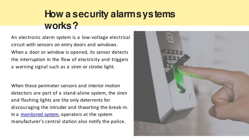 How security alarm systems work