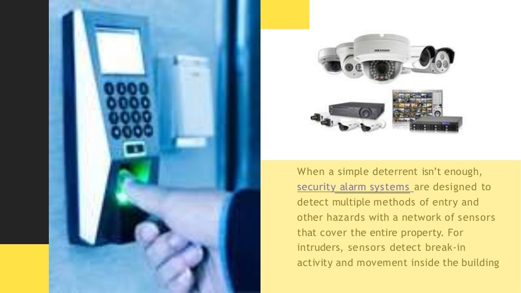 How security alarm systems work