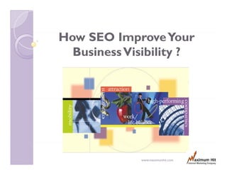 How SEO Improve Your
  Business Visibility ?




              www.maximumhit.com
 