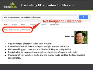 Case study #1: superfoodprofiles.com
 