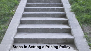 Steps in Setting a Pricing Policy
 