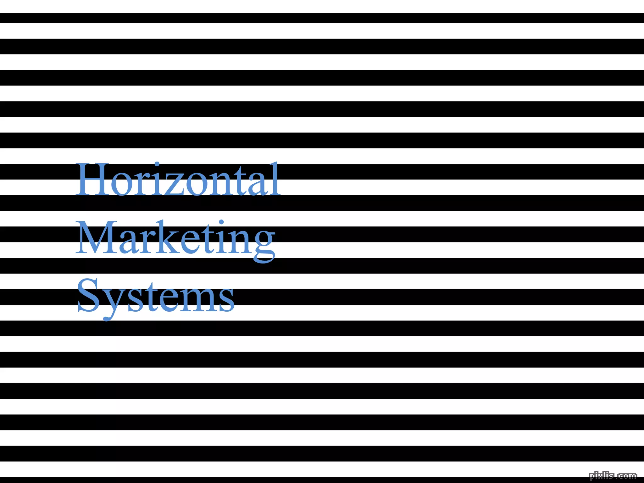 Horizontal
Marketing
Systems
 