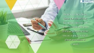 Despite our best efforts,
plaque can still develop;
this means that you will
need to consult with your
dentist regularly to ensure
you are staying on top of
plaque prevention &
control.
 