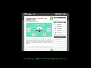 http://blog.siteground.com/category/webinars/ 
 