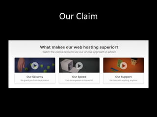 Our Claim 
 