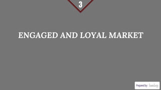 ENGAGED AND LOYAL MARKET
3
 