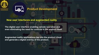 enabling continuous monitoring of real-world
performance data
Product Development
Connected service
allowing companies to ...