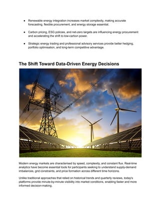How Smarter Energy Decisions Are Reshaping Global Power Markets | PDF