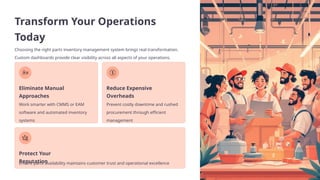 How Smarter Spare Parts Inventory Management Prevents Downtime and ...