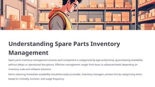 How Smarter Spare Parts Inventory Management Prevents Downtime and ...