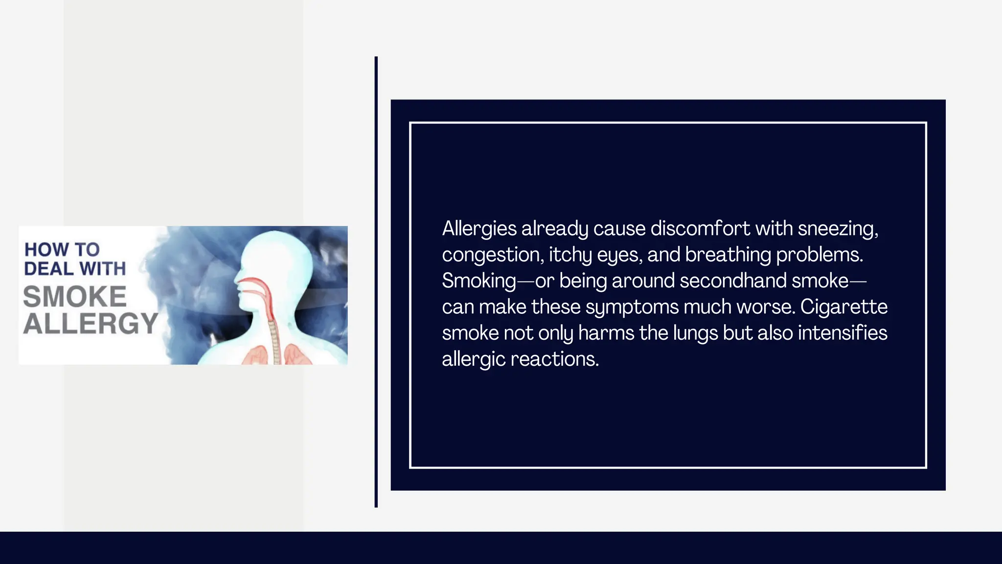 symptoms of cigarette smoke allergy How Smoking Can Worsen Allergies and Increase Your Health Risks