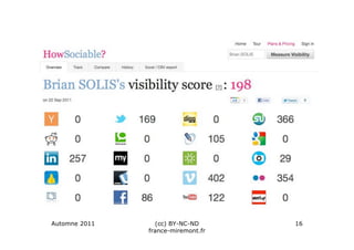 Automne 2011     (cc) BY-NC-ND      16
               france-miremont.fr
 