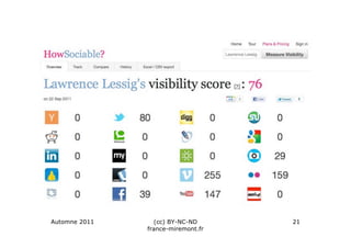 Automne 2011     (cc) BY-NC-ND      21
               france-miremont.fr
 