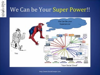 We Can be Your Super Power!!




          http://www.SocialCreeper.com
 