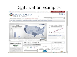 Digitaliza5on	
 Examples	
 
 