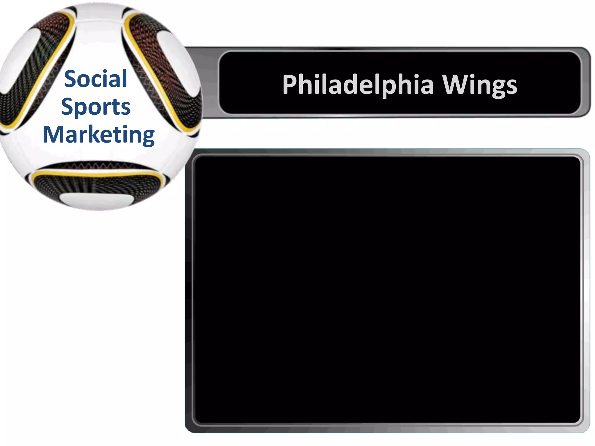 Doing the Nation Proud
Sports
Marketing
Social Philadelphia Wings
 