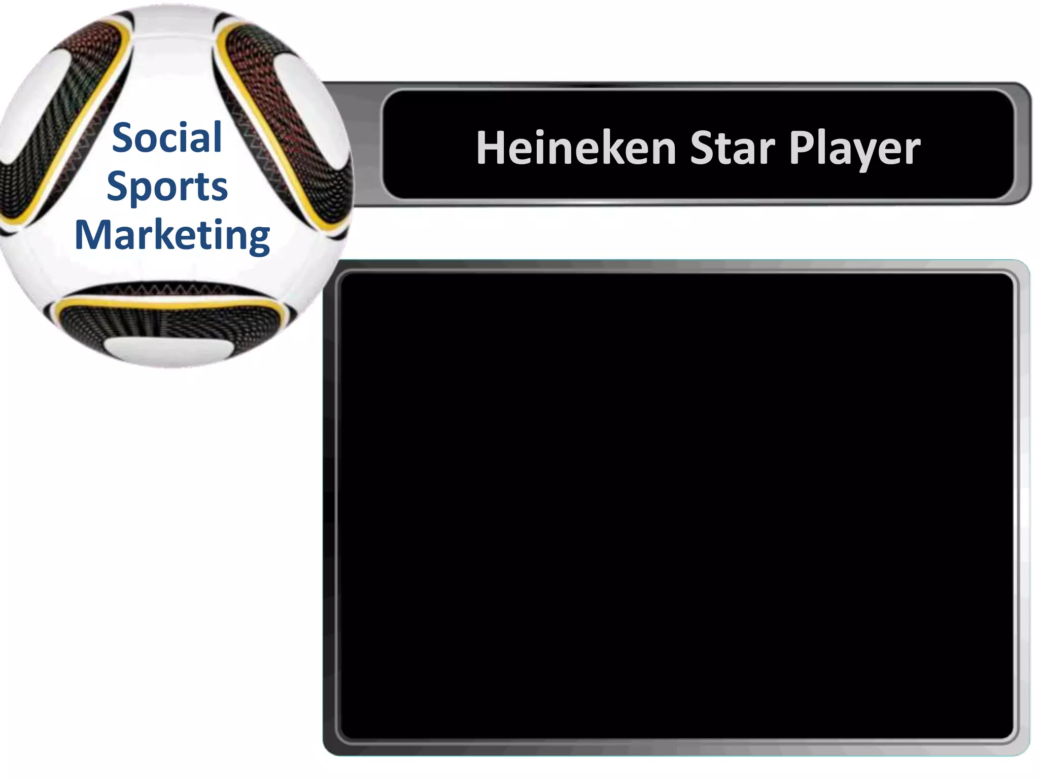 Doing the Nation Proud
Sports
Marketing
Social Heineken Star Player
 