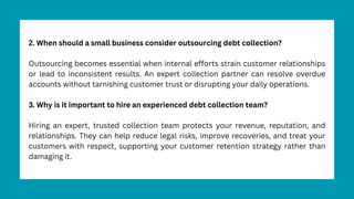 How Strategic Debt Collection Improves Customer Retention | PDF