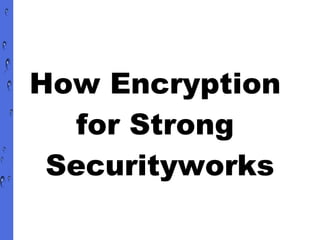 How Encryption  for Strong  Securityworks 