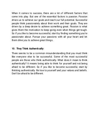 How Successful People Think 10 Proven Ways To Think Like A Leader | PDF ...