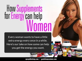 How Supplements for Energy can help Women