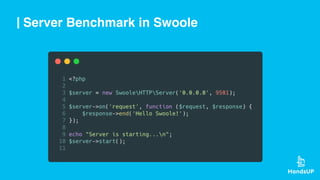 Server Benchmark in Swoole
 