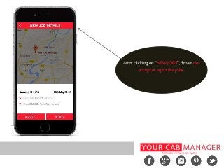 Afterclicking on“NEWJOBS”,drivercan
acceptorreject thejobs.
 