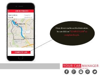 Oncedriver reachesatthedestination,
he canclick on“COMPLETEJOB”to
completethe job.
 