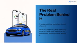 The Real
Problem Behind
It
The issue is not just operations; it’s lack
of control.
When you don’t know what’s happening
live in your fleet, small delays turn into
bigger losses without you even realizing
it.
 