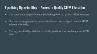 How the Abhay Bhutada Foundation Makes STEM Education Accessible | PDF