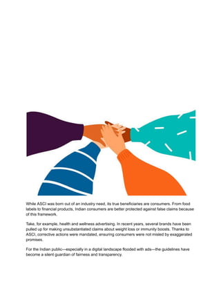 How the ASCI Guidelines Reshaped Indian Advertising Standards | PDF