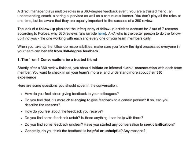 manager feedback questions