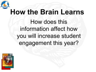 How the Brain Learns
How does this
information affect how
you will increase student
engagement this year?
 