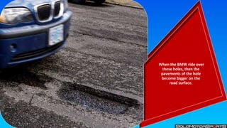 How the Different Parts of the BMW Broken by the Potholes PPTX