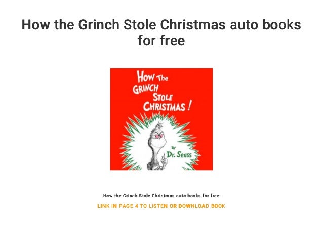 how the grinch stole christmas auto books for free how the grinch stole christmas auto books - How The Grinch Stole Christmas Book how the grinch stole christmas auto books for free how the grinch stole christmas auto books - How The Grinch Stole Christmas Book
