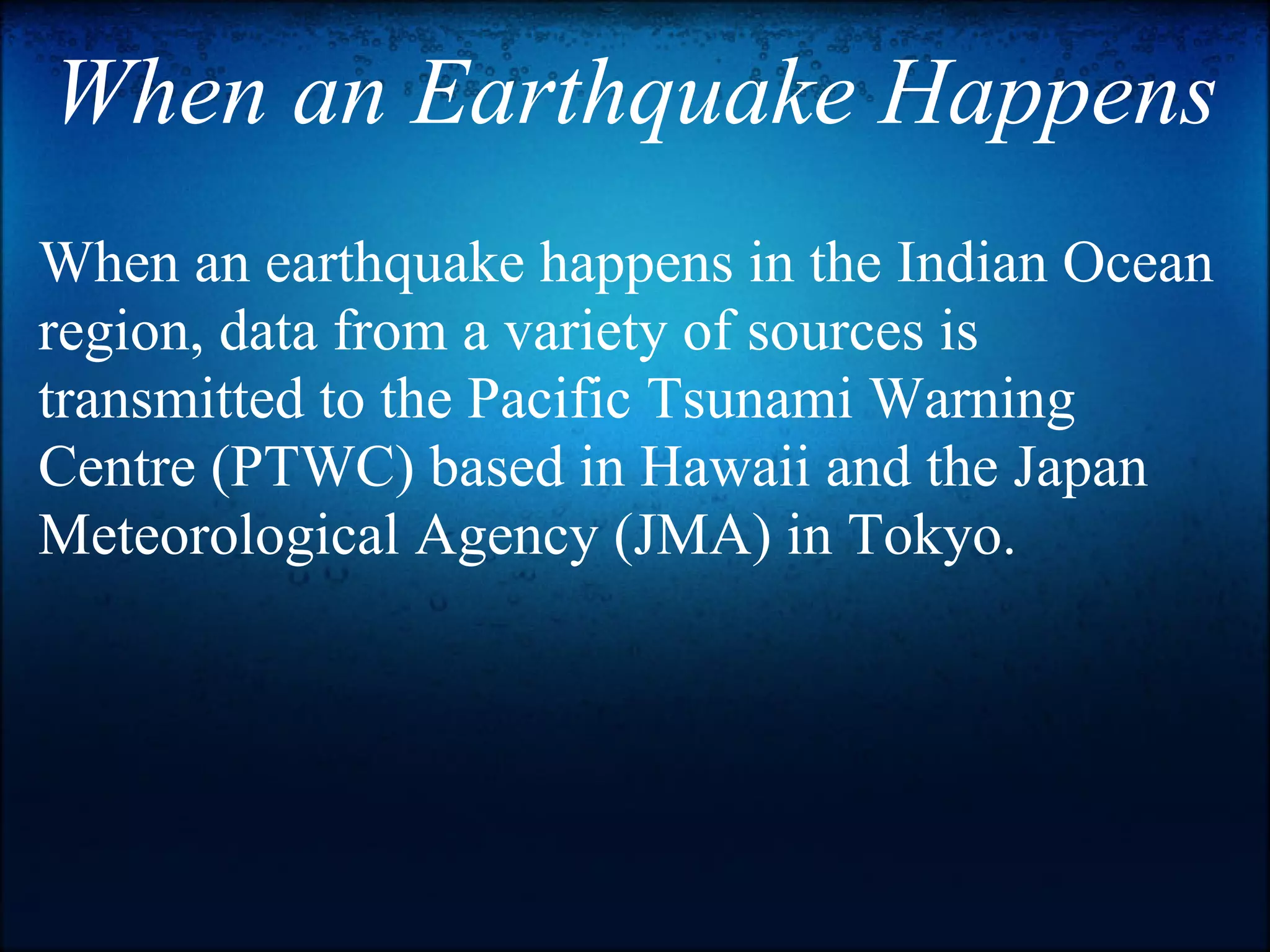 Tsunami warning centre in hyderabad