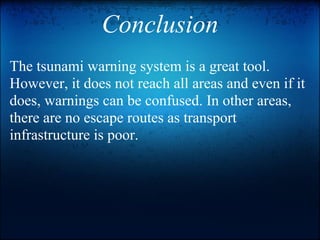 Tsunami warning system how does it work