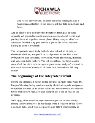 How the integrated circuit works | PDF