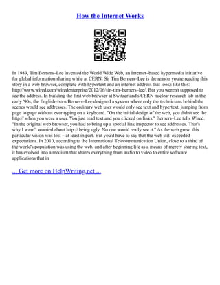 How The Internet Works | PDF