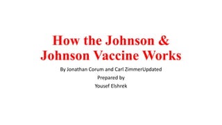 How the Johnson &
Johnson Vaccine Works
By Jonathan Corum and Carl ZimmerUpdated
Prepared by
Yousef Elshrek
 