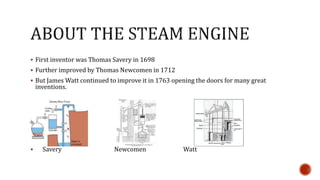 How the steam engine changed great britain during | PPTX