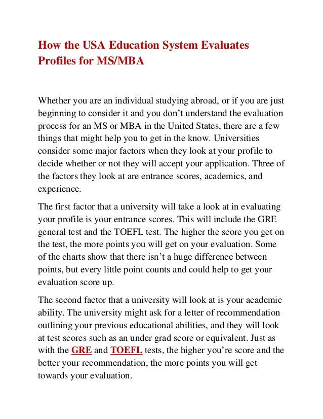 Profile Evaluation For Mba In Canada profile evaluation for ms in us mba in us mba in usa Profile Evaluation For Mba In Canada profile evaluation for ms in us mba in us mba in usa